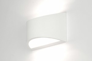 wandlamp 71357 landelijk modern keramiek wit mat rechthoekig