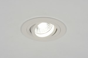 recessed spotlight 71403 modern aluminium metal white matt round