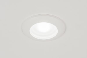 recessed spotlight 71405 modern contemporary classical aluminium metal white matt round