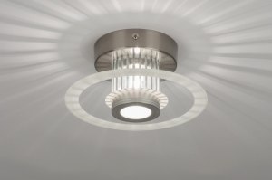 plafondlamp 71420 design modern aluminium metaal aluminium rond