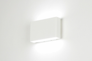 wandlamp 71534 design modern aluminium wit mat rechthoekig