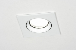 recessed spotlight 71691 modern metal white matt square