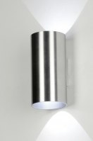 Wandleuchte 71758 Design modern Aluminium Aluminium rund