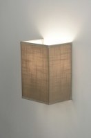 wall lamp 71805 rustic modern contemporary classical fabric taupe colored rectangular