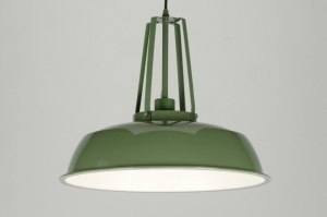 hanglamp 71841 industrieel landelijk modern retro metaal groen rond