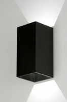 Wandleuchte 71978 Design modern Aluminium Metall schwarz matt rechteckig