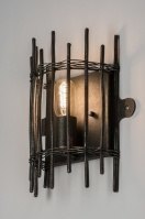 Wandleuchte 72180 Industrielook laendlich zeitgemaess klassisch Metall schwarz anthrazit