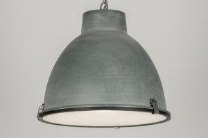 hanglamp 72229 industrieel landelijk modern aluminium metaal betongrijs rond