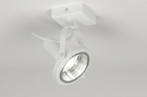 spot 72246 modern metaal wit mat rond