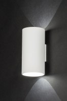 wall lamp 72373 designer modern metal white matt round