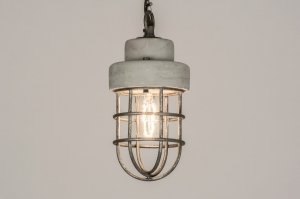 Pendant lamp 72390: modern, retro, industrial look, raw