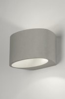 wandlamp 72427 industrieel landelijk modern beton betongrijs ovaal