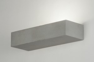 wall lamp 72428 industrial look rustic modern concrete concrete gray rectangular