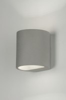 wall lamp 72431 industrial look rustic modern concrete concrete gray round
