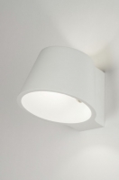 wall lamp 72433 rustic modern ceramics white round