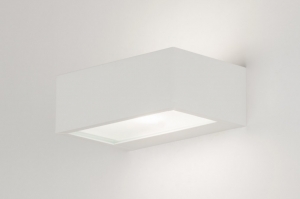 wandlamp 72519 modern aluminium metaal wit mat rechthoekig