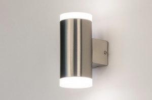 wandlamp 72593 sale modern staal rvs metaal staalgrijs langwerpig