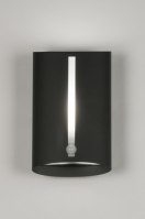 wandlamp 72641 modern aluminium metaal zwart mat antraciet langwerpig