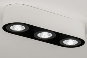 spotlight 72693 sale designer modern aluminium metal black white matt oblong