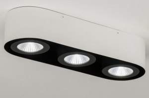 Spot 72693 Sale Design modern Aluminium Metall schwarz weiss matt laenglich