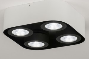 spot 72702 sale design modern metaal zwart wit mat vierkant