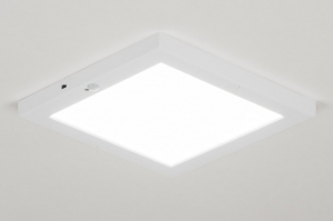 Deckenleuchte 72744 modern Kunststoff weiss matt viereckig