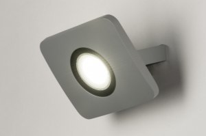 wandlamp 72749 eindereeks design modern aluminium metaal betongrijs rechthoekig