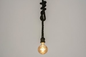 Pendelleuchte 72833 Industrielook laendlich modern coole Lampen grob schwarz