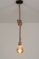 Pendelleuchte 72882 Industrielook laendlich modern coole Lampen grob Naturfarbe