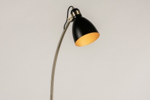 staande lamp 72960 modern retro eigentijds klassiek beton messing geschuurd metaal zwart mat grijs goud mat messing roodkoper rond