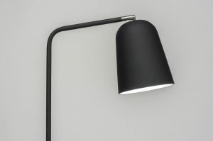 lampadaire 72962 look industriel moderne lampes costauds beton acier noir mat