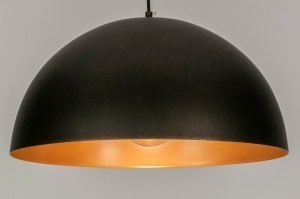 hanglamp 73019 landelijk rustiek modern eigentijds klassiek metaal goud brons bruin rond