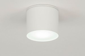 ceiling lamp 73151 modern aluminium white matt round