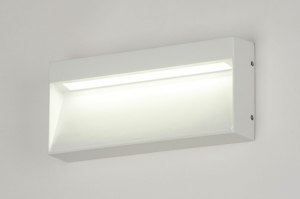 wandlamp 73170 eindereeks design modern aluminium metaal wit mat rechthoekig