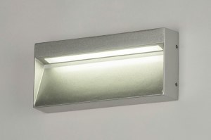 wandlamp 73171 sale design modern aluminium metaal zilvergrijs rechthoekig