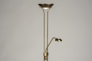 staande lamp 73186 modern klassiek eigentijds klassiek brons metaal brons rond