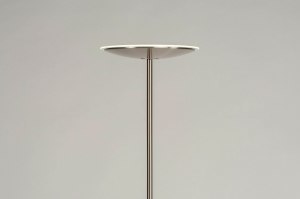 staande lamp 73190 modern klassiek eigentijds klassiek staal rvs metaal staalgrijs rond