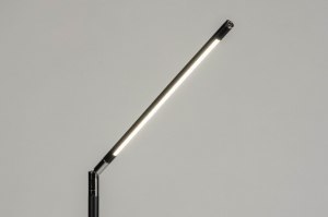 lampadaire 73193 moderne classique contemporain acier noir mat rond