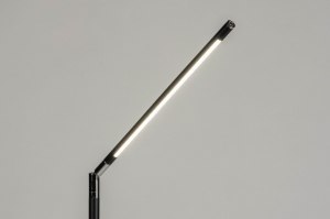 staande lamp 73193 modern eigentijds klassiek metaal zwart mat rond