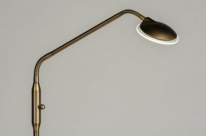 staande lamp 73195 modern klassiek eigentijds klassiek brons metaal brons mat messing rond