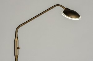 vloerlamp 73195 modern klassiek eigentijds klassiek brons metaal brons messing rond