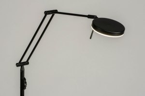 vloerlamp 73198 modern metaal zwart mat rond