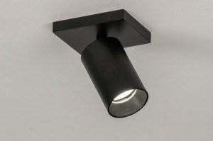 Spot 73234 modern Aluminium Metall schwarz matt rund rechteckig