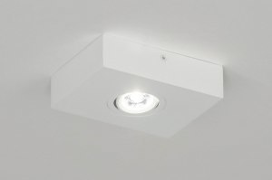 spotlight 73303 designer modern aluminium metal white matt rectangular
