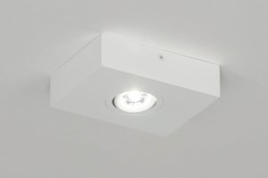 Spot 73303 Design modern Aluminium Metall weiss matt rechteckig