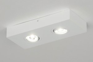spotlight 73304 designer modern aluminium metal white matt rectangular