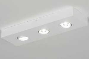spotlight 73305 designer modern aluminium metal white matt rectangular