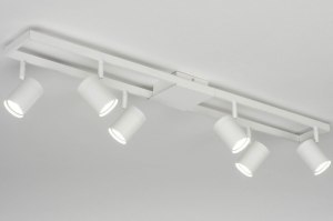 spotlight 73332 modern aluminium metal white matt oblong rectangular