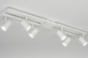 spot 73332 modern aluminium metaal wit mat langwerpig rechthoekig