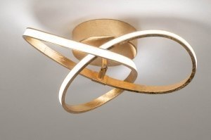 ceiling lamp 73560 modern contemporary classical brass metal gold matt brass round